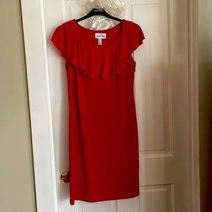 Beautiful red sheath dress.  Never worn. Non smoking home
